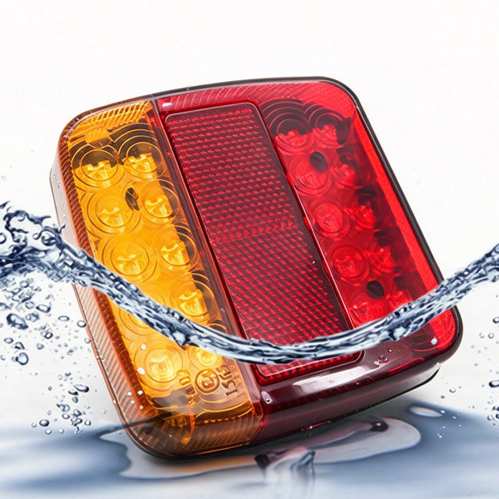 2 Pack 12V LED Trailer Tail Lights with Brake Turn and Tail Functions