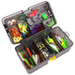 169PCS Fishing Lures Kit Set Two Layers Tackle Box With Fishing Baits Fishing Plier