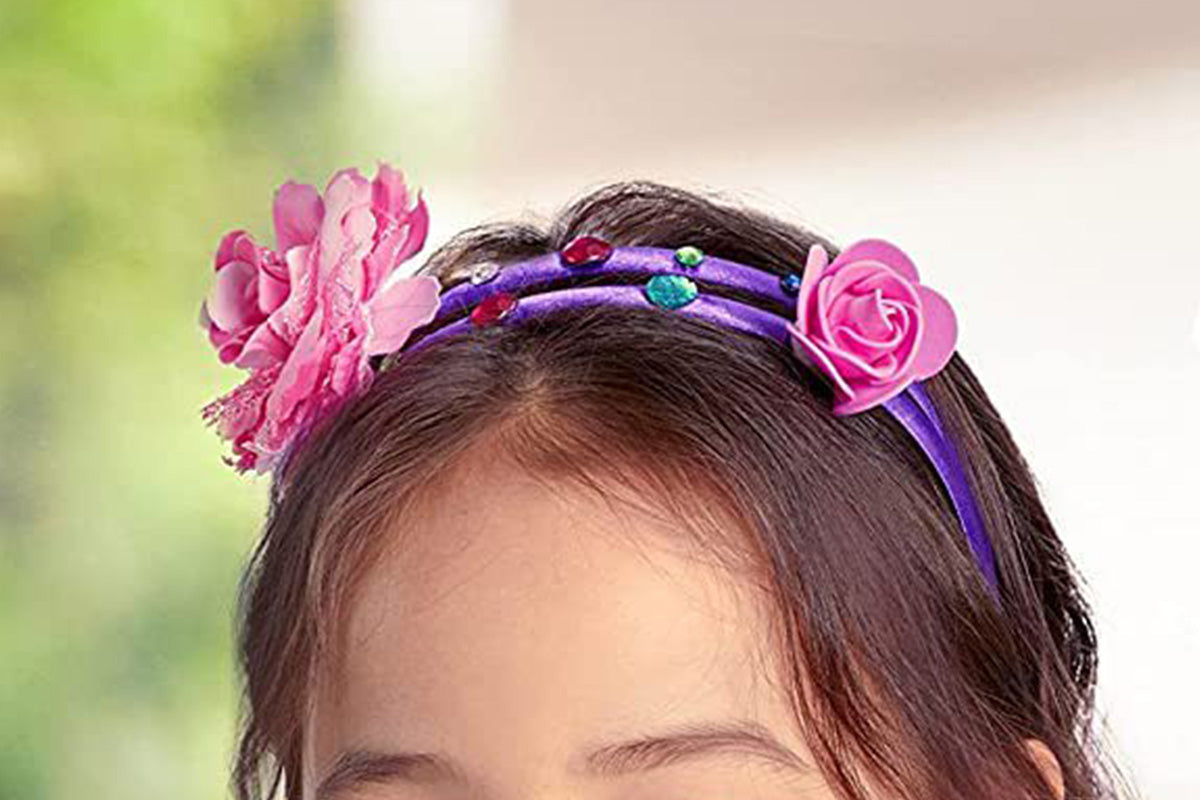 Headband Making Kit DIY Hair Accessories Set Gift for Ages 5-12 Year Old Girl