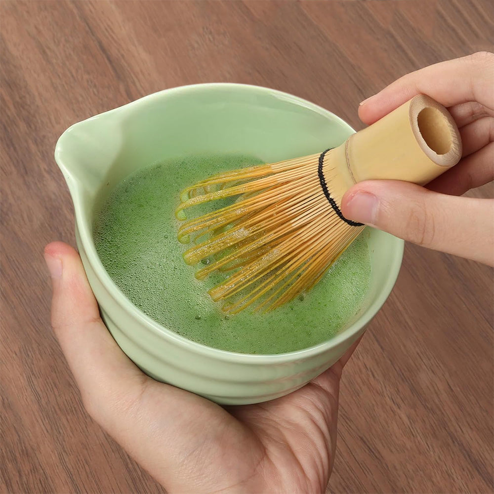 Matcha Whisk Set 5PCS Ceramic Matcha Kit Matcha Bowl With Spout Matcha