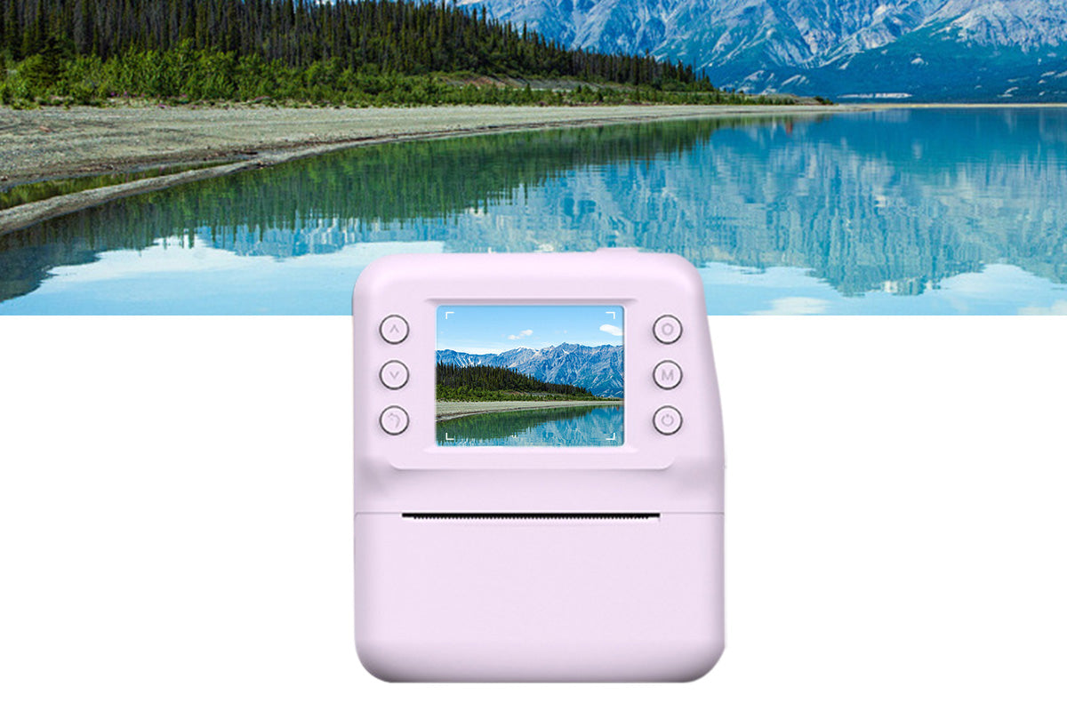 Instant Print Camera with 32GB TF Card 1080P HD Video Portable Digital Printing Toy Gift