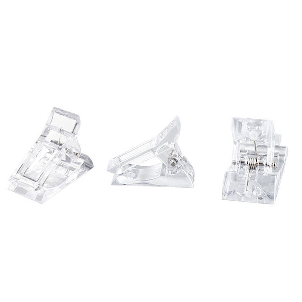 10 Piece Clear Durable Nail Tips Clips for Home and Salons