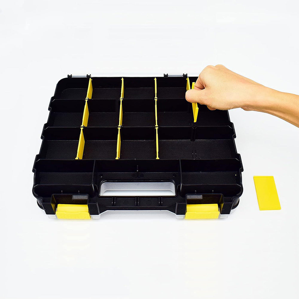 34 Grid Double Sided Tool Organizer Box for Screws Nuts and Small Parts