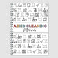 Cleaning Planner Schedule and Checklist Organizer Notebook Editable