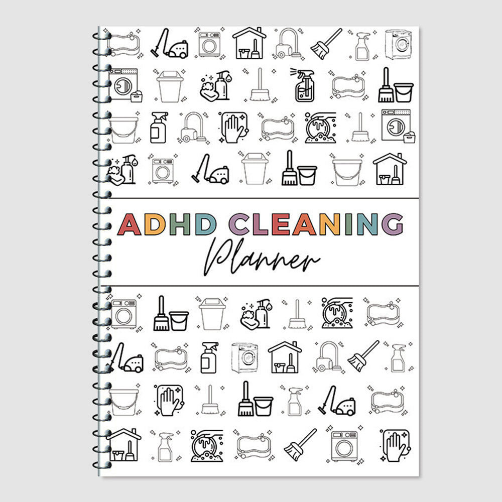 Cleaning Planner Schedule and Checklist Organizer Notebook Editable