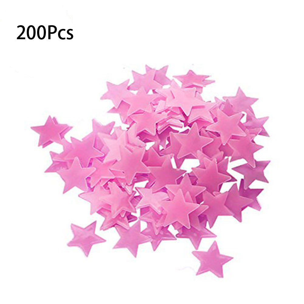 200Pcs 3CM PVC Luminous Stars Wall Stickers