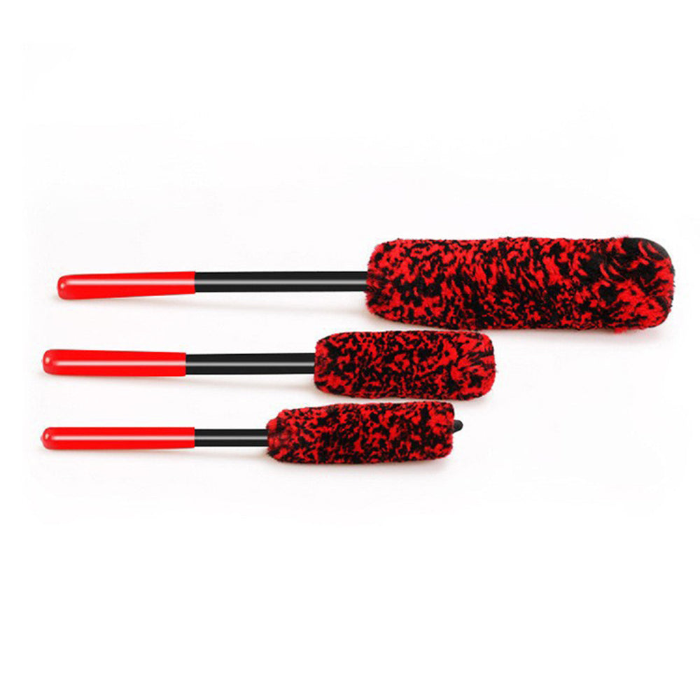 3 Pack Car Wheel Rim Cleaning Kit Super Plush Soft Alloy Wheel Clean Brushes