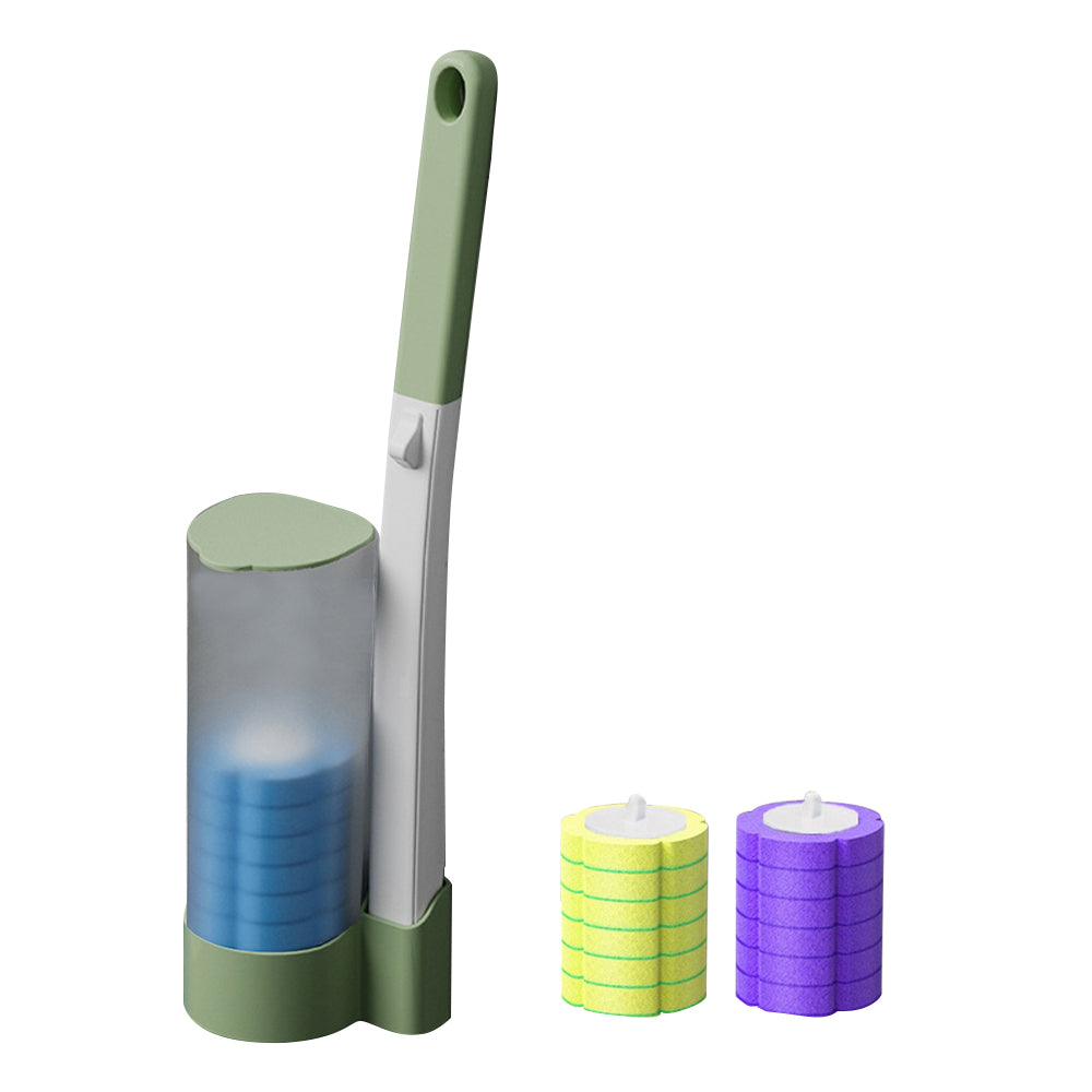 Disposable Toilet Brush Set with 18Pcs Replacement Brush Heads