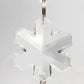 18Pcs Hanging Acrylic Christmas Snowflake Icicle Drop Ornaments for Xmas Tree