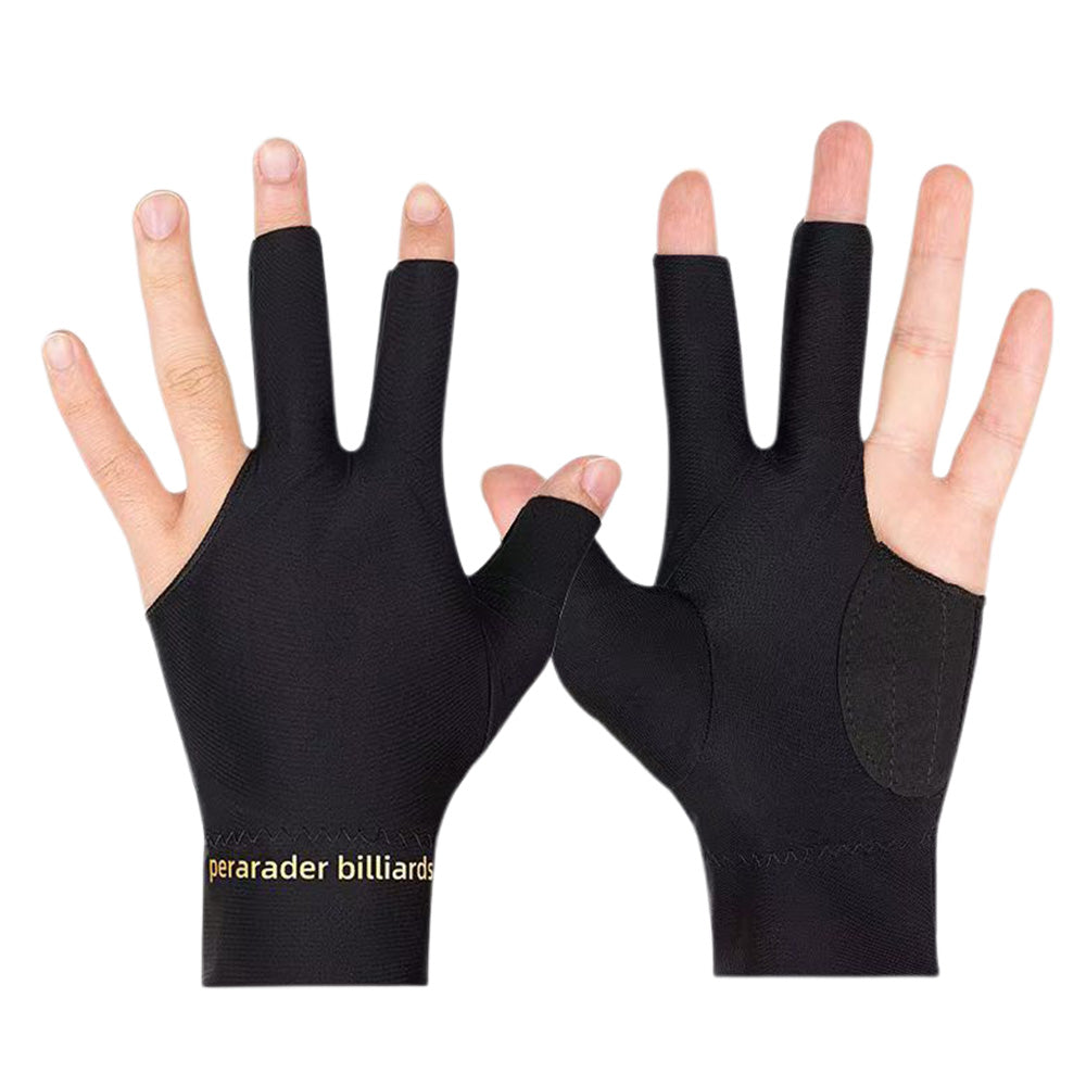 1 Pair Three Finger Billiards Gloves For Left Hand Pool And Snooker
