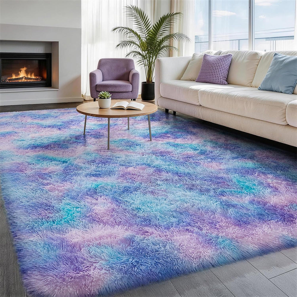 Plush Area Rug Soft Fluffy Carpet for Bedroom Living Room Dorm Room-Style 1