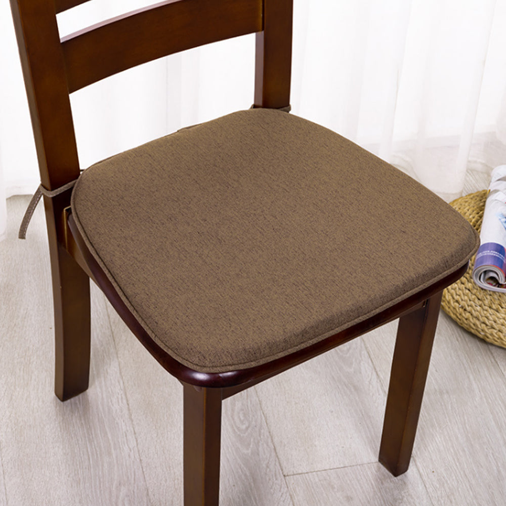 Hoof-Shape Non-Slip Chair Cushion With Ties