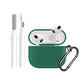 Silicone Case Cover Compatible with AirPods 3rd Generation with Cleaner kit  and Keychain