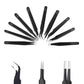 10 Piece Precision Tweezers Set with Bag Stainless Steel Anti Static Tweezers Repair Tool Kit for Electronics