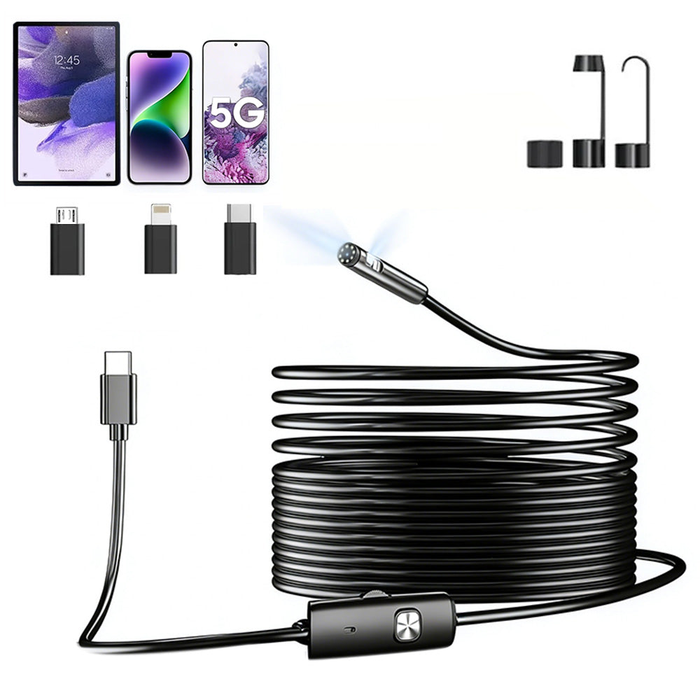 Anykit 8mm USB Endoscope Camera Automotive Inspection