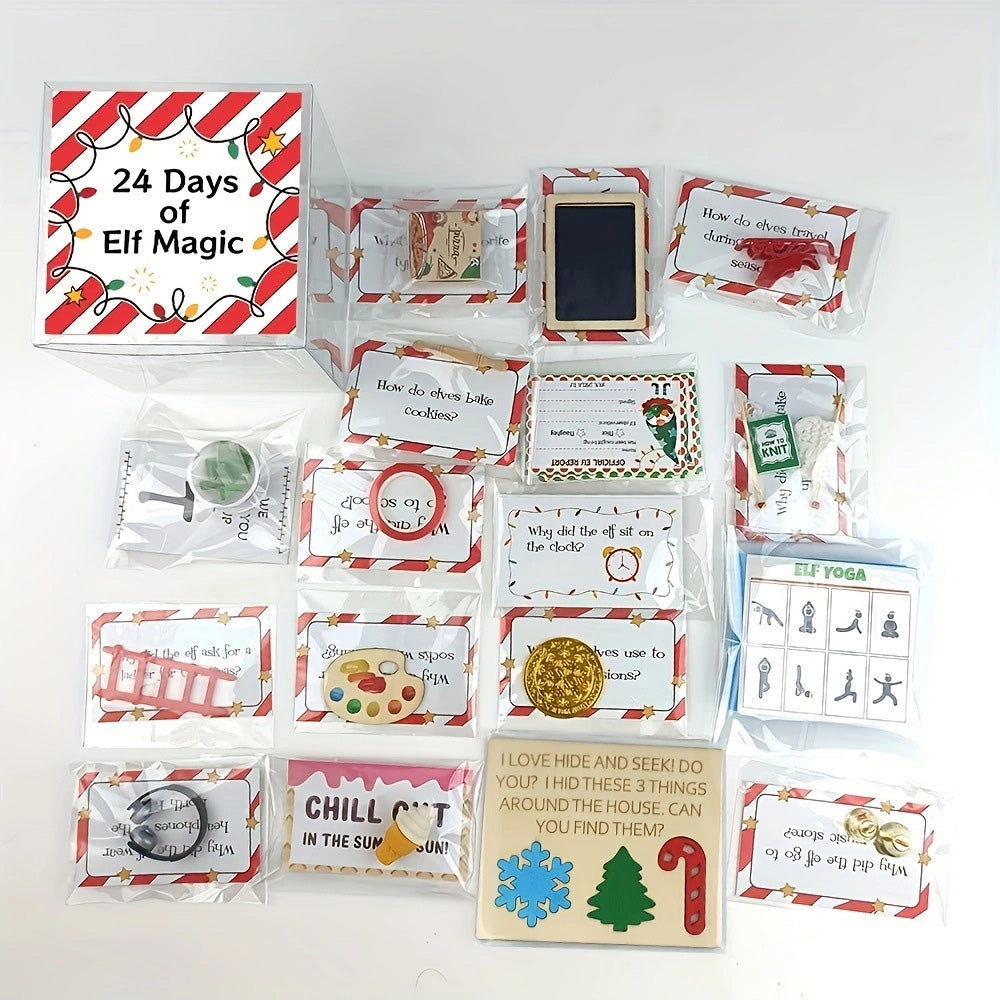 Elf Kit 24 Days Of Christmas Elf Magic Kit Elf Activities Props And Countdown Xmas Gift