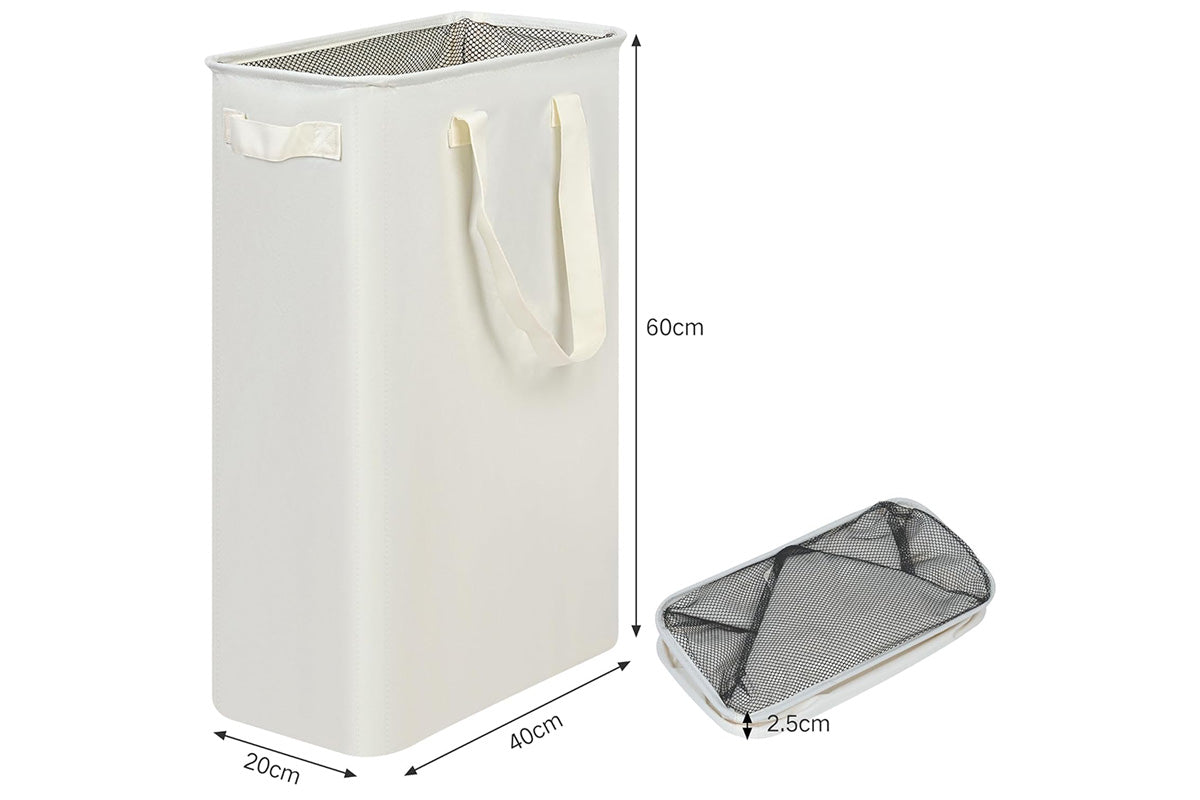 Slim Laundry Hamper Handles Collapsible Laundry Basket Thin Dirty Clothes Basket
