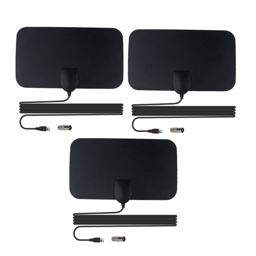 3Pcs 1080P Digital TV Antenna 50 Miles Range Signal Booster Amplifier