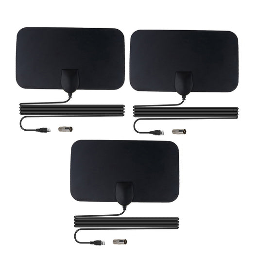 3Pcs 1080P Digital TV Antenna 50 Miles Range Signal Booster Amplifier