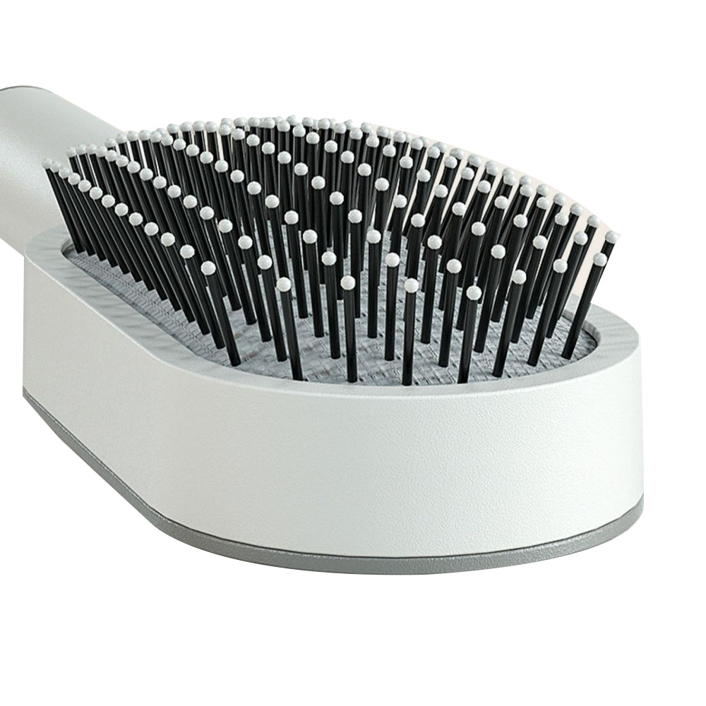 Self Cleaning Hair Brush for Women Cleaning Massage Hair Comb with Holder