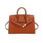 Chic Mini Birkin-Inspired Lock Crossbody Satchel Bag