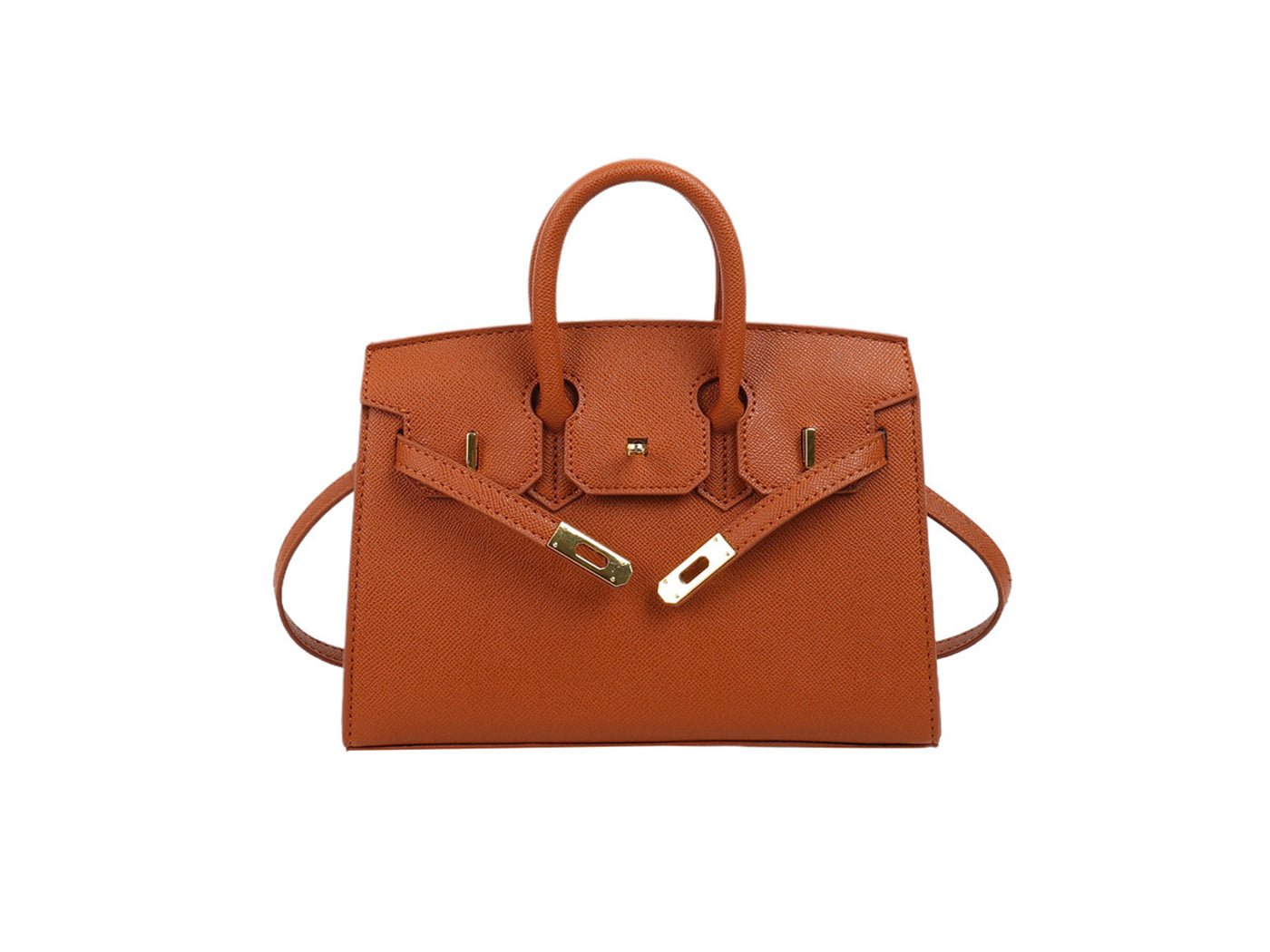 Chic Mini Birkin-Inspired Lock Crossbody Satchel Bag