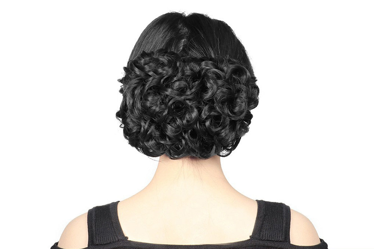 Curly Hair Bun Extension Messy Bun Hairpiece for Instant Updo