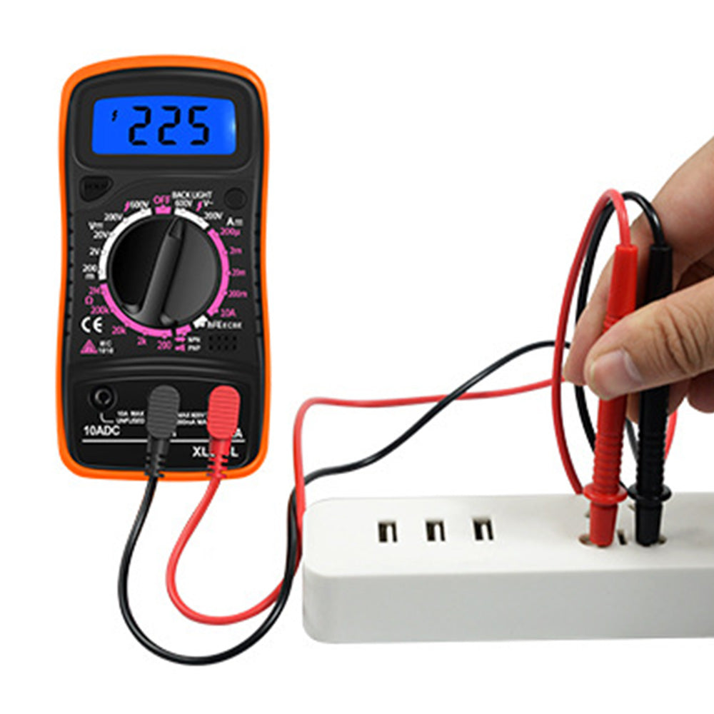 Digital Multimeter DC AC Voltmeter and Ohm Volt Amp Meter for Voltage Current Resistance