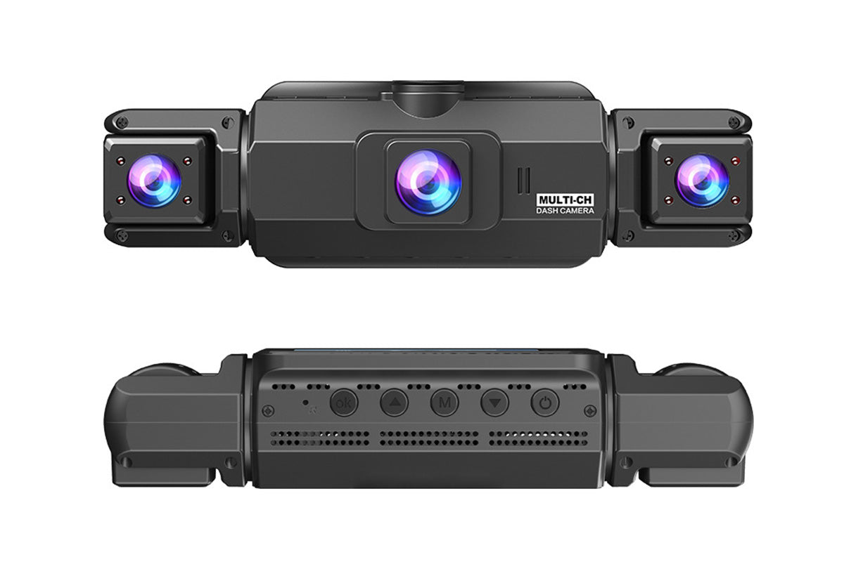 4 Channel Dashcam Front Rear Left Right Car Camera with App Control