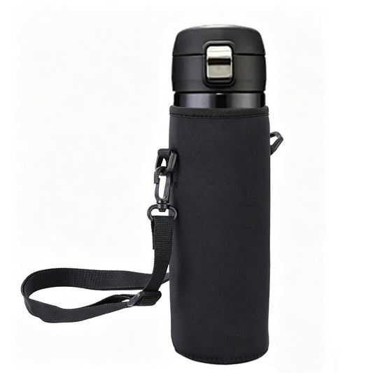 Water Bottle Carrier Bag With Adjustable Strap For Hiking Travelling