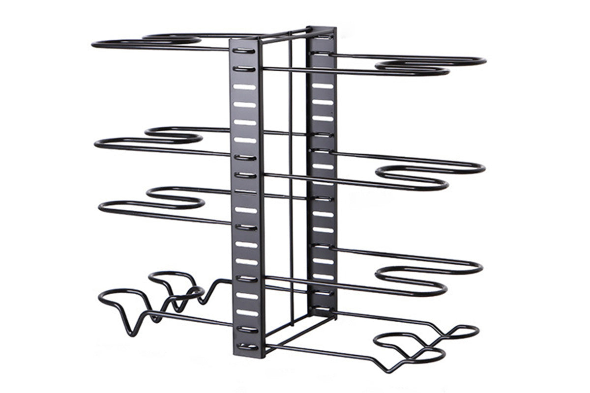 8 Tier Pot and Pan Organizer Rack for Cabinet Pot Organizers Inside Cabinet