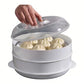 Microwave Double Layer Steamer Basket for Vegetables Dumplings