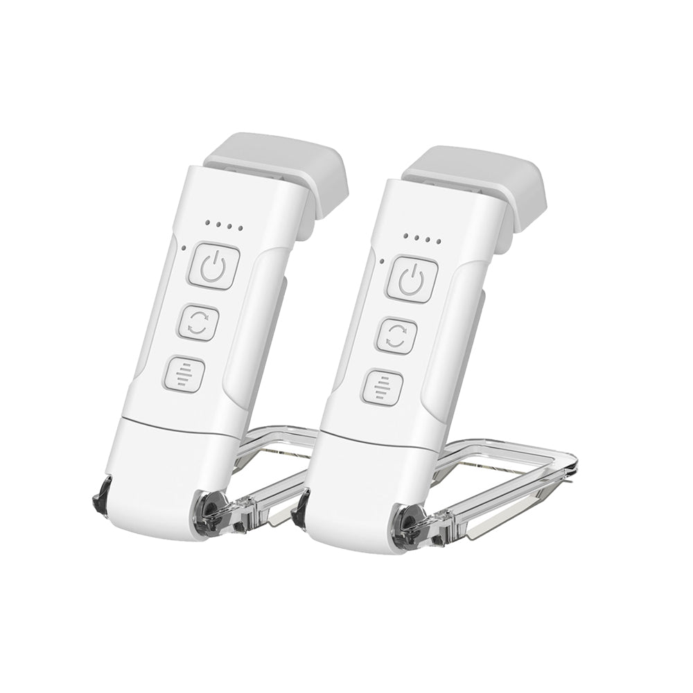 2Pcs USB Rechargeable Book Clip Bookmark Lamp