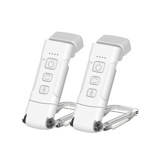 2Pcs USB Rechargeable Book Clip Bookmark Lamp