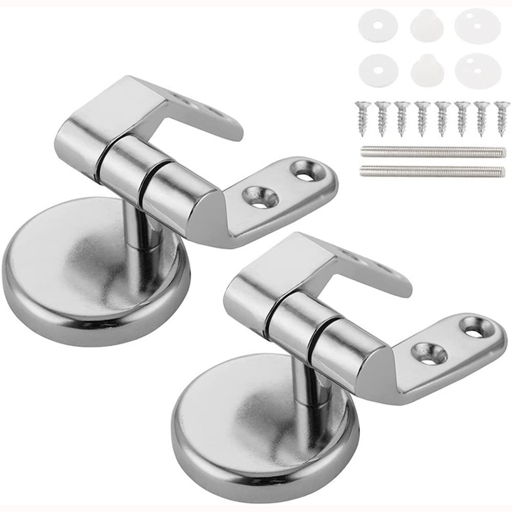 1 Pair Universal Toilet Seat Hinges Set Toilet Lid Hinge Replacement Fittings
