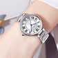 Women's Quartz Watch Classic Dial Roman Numerals Stainless Steel Band