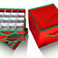4-Tier 64 Compartment Christmas Ornament Storage Box with Lid