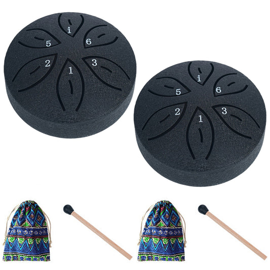 2Pcs Steel Tongue Drum Rain Chime Handpan Drum