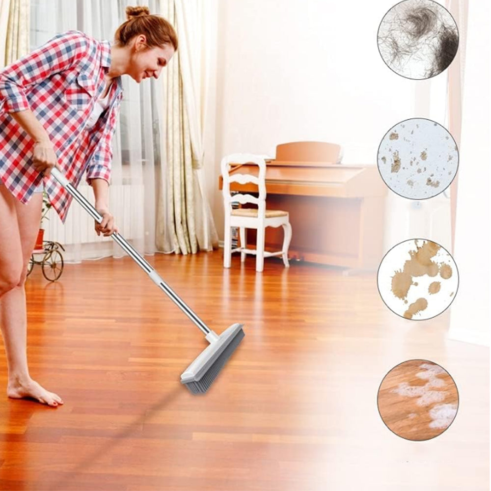 2Pcs Detachable Hair Removal Rubber Broom