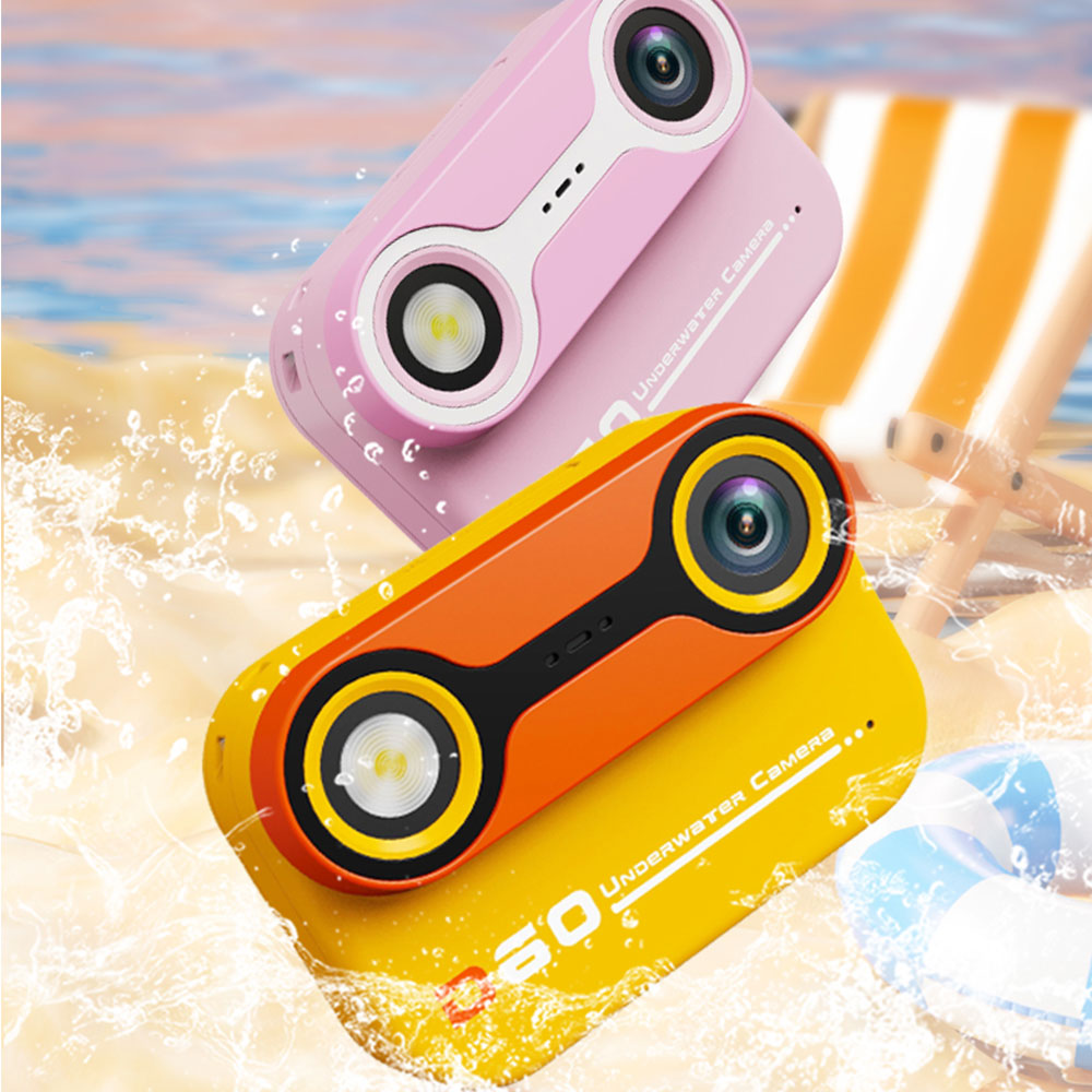 Digital Underwater Dual-Screen Camera Water-Resistant HD Swimming Camera