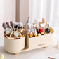 360 Degree Rotating Makeup Organizer for Brush Holder and Drawers