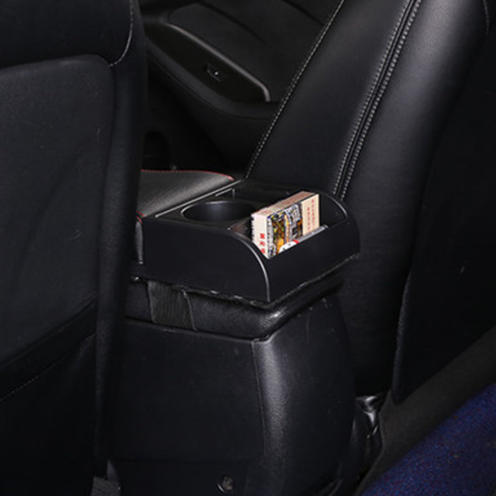 Car Auto Center Console Armrest Cushion with Cup Holder Support USB