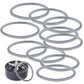 10Pcs Replacement Rubber Ring Seal Rings for Nutribullet Gasket 600W 900W 1000W 1200W