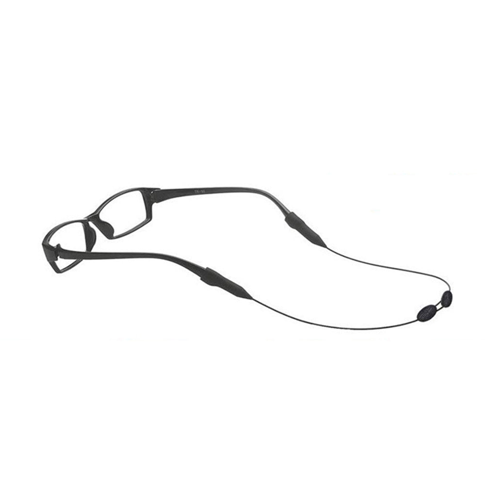 3 Pack Adjustable Black Sports Eyeglass Straps for Men and Women
