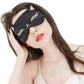 Cat Pure Mulberry Silk Travel Sleep Eye Mask Cover Padded Blindfold Soft Silky