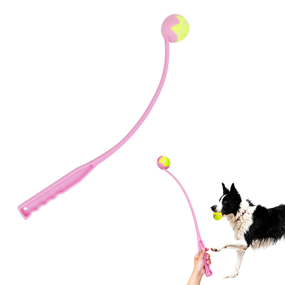 60cm Pet Dog Puppy Tennis Ball Launcher with Ball