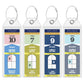 10Pcs Cruise Luggage Tags with Holder Zip Seal and Steel Loops