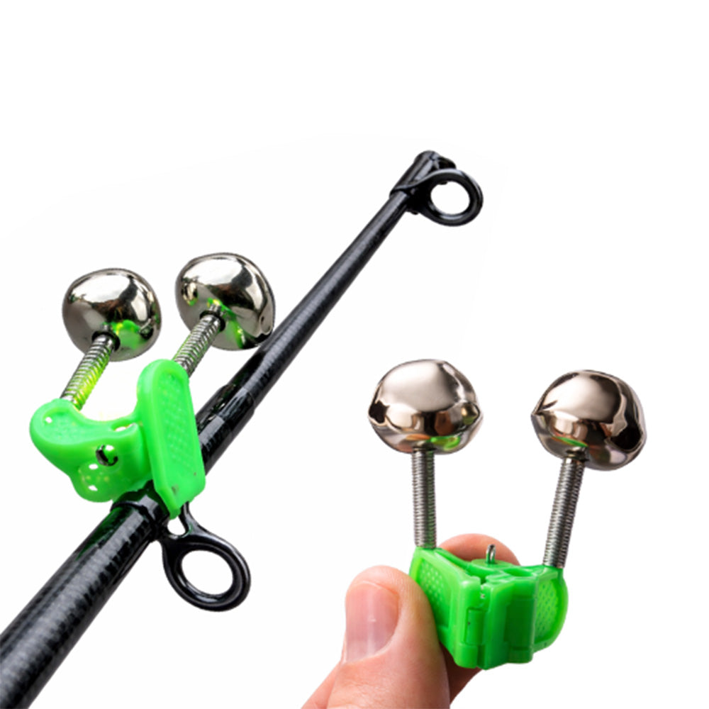 20 Pcs Fishing Bite Alarm Bells for Rod Tips Day and Night