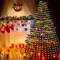 Christmas Tree Waterfall LED Fairy Lights for Outdoor Yard Party Decorations