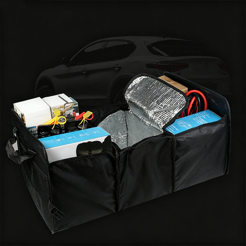 Car Storage Box Oxford Fabric Organizer Insulation Compartment Vehicle Storage Box